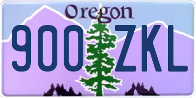 OR license plate 900ZKL
