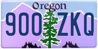 OR license plate 900ZKQ