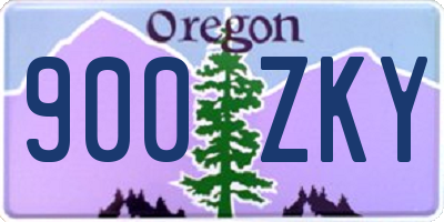 OR license plate 900ZKY