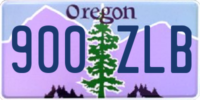 OR license plate 900ZLB