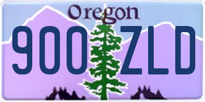 OR license plate 900ZLD