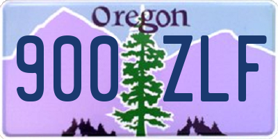 OR license plate 900ZLF