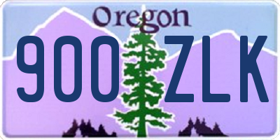 OR license plate 900ZLK