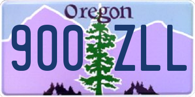 OR license plate 900ZLL