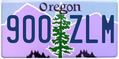 OR license plate 900ZLM