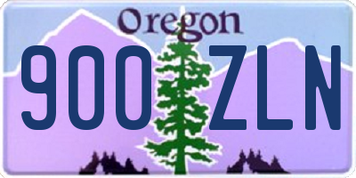 OR license plate 900ZLN