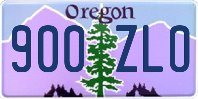 OR license plate 900ZLO