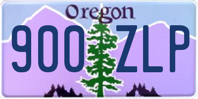 OR license plate 900ZLP
