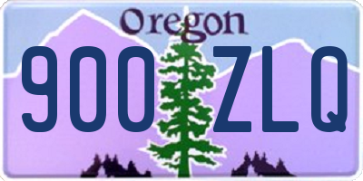 OR license plate 900ZLQ
