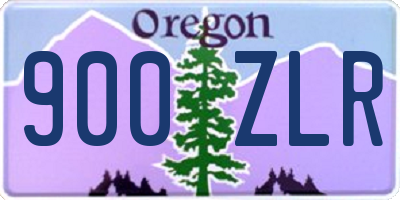 OR license plate 900ZLR
