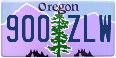 OR license plate 900ZLW