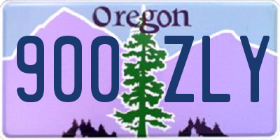 OR license plate 900ZLY