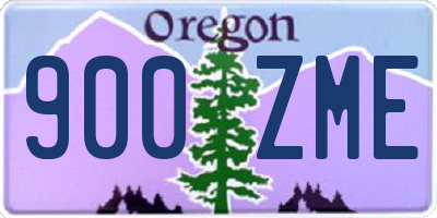 OR license plate 900ZME