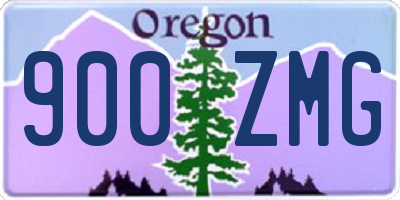 OR license plate 900ZMG