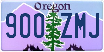 OR license plate 900ZMJ