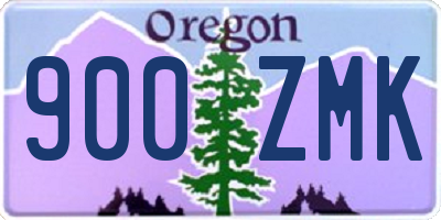 OR license plate 900ZMK