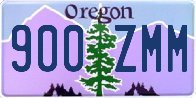 OR license plate 900ZMM