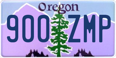 OR license plate 900ZMP