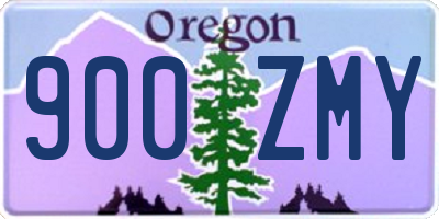 OR license plate 900ZMY