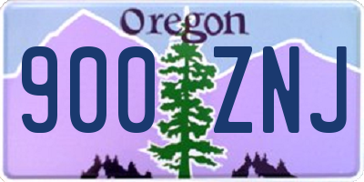 OR license plate 900ZNJ