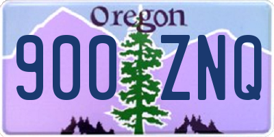 OR license plate 900ZNQ