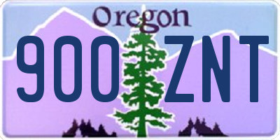 OR license plate 900ZNT