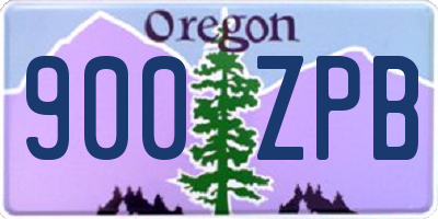 OR license plate 900ZPB