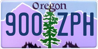 OR license plate 900ZPH