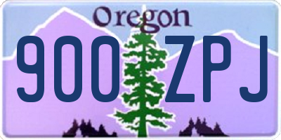 OR license plate 900ZPJ