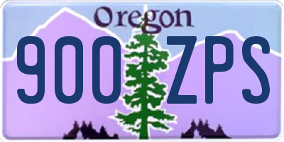 OR license plate 900ZPS