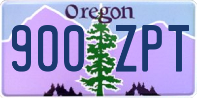 OR license plate 900ZPT