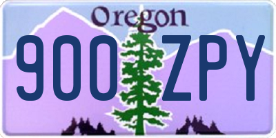 OR license plate 900ZPY