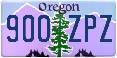 OR license plate 900ZPZ