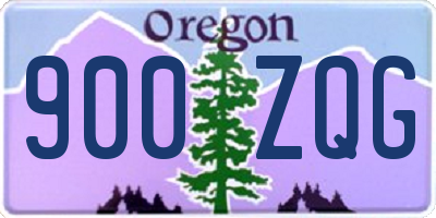 OR license plate 900ZQG