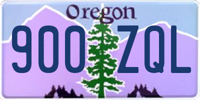OR license plate 900ZQL
