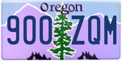 OR license plate 900ZQM