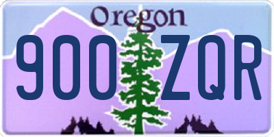 OR license plate 900ZQR