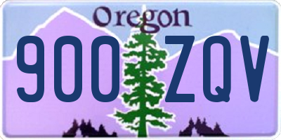 OR license plate 900ZQV