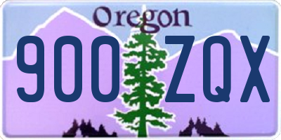 OR license plate 900ZQX