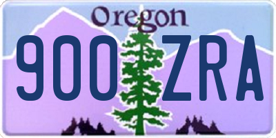 OR license plate 900ZRA