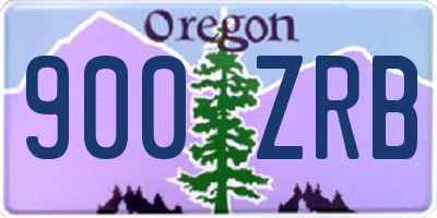 OR license plate 900ZRB