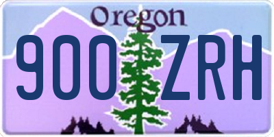 OR license plate 900ZRH