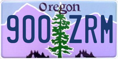 OR license plate 900ZRM