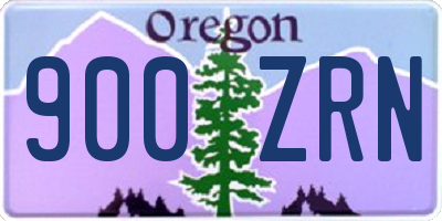 OR license plate 900ZRN