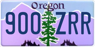 OR license plate 900ZRR