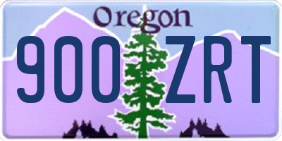OR license plate 900ZRT