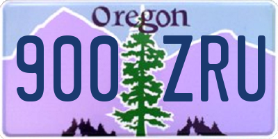 OR license plate 900ZRU
