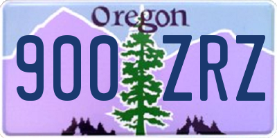 OR license plate 900ZRZ