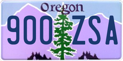 OR license plate 900ZSA