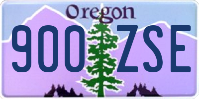 OR license plate 900ZSE